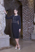 Kate Cooper Straight Dress with Contrast